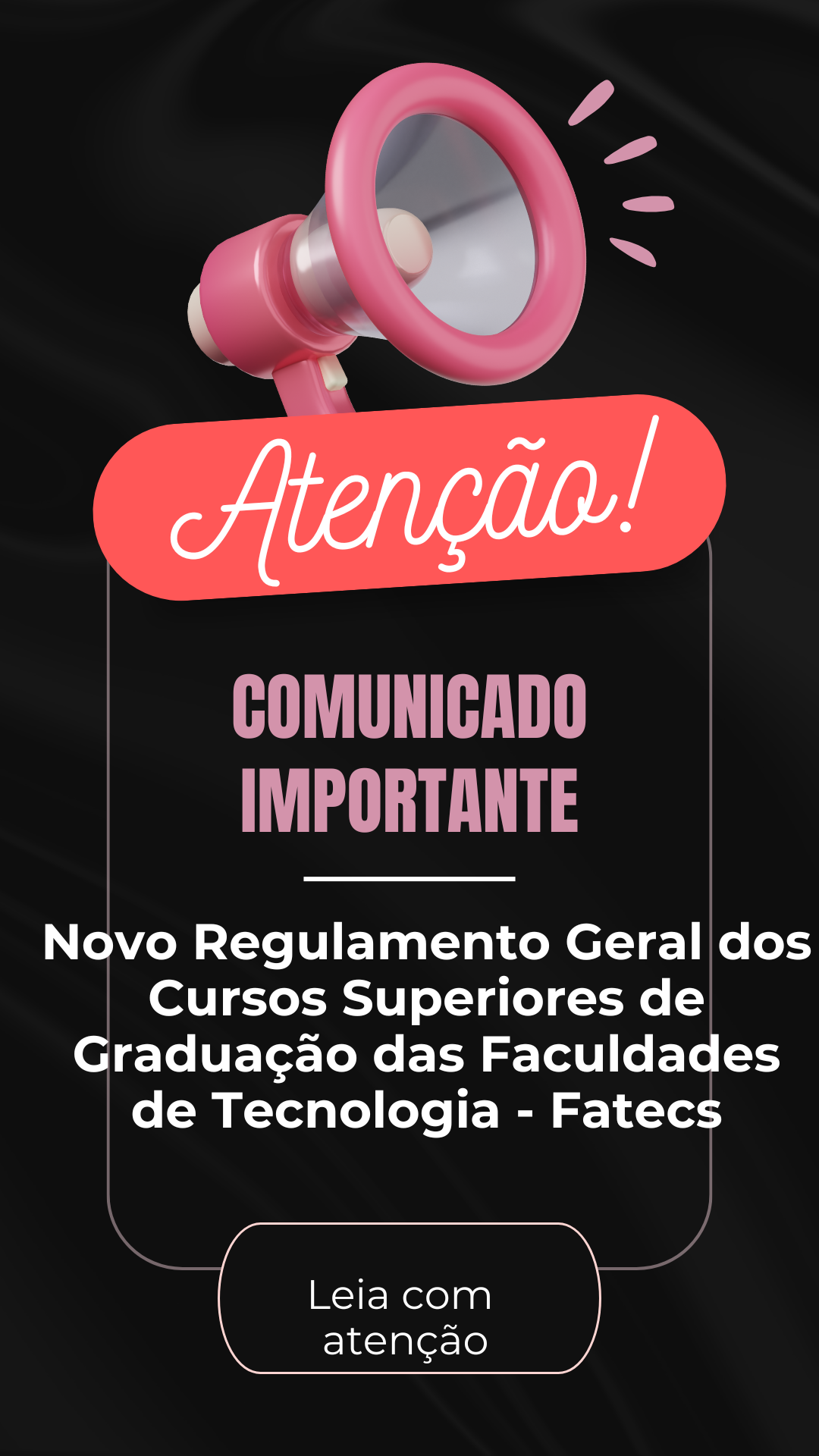 Regulamento Geral dos Cursos Superiores de Graduação das Faculdades de Tecnologia – Fatecs