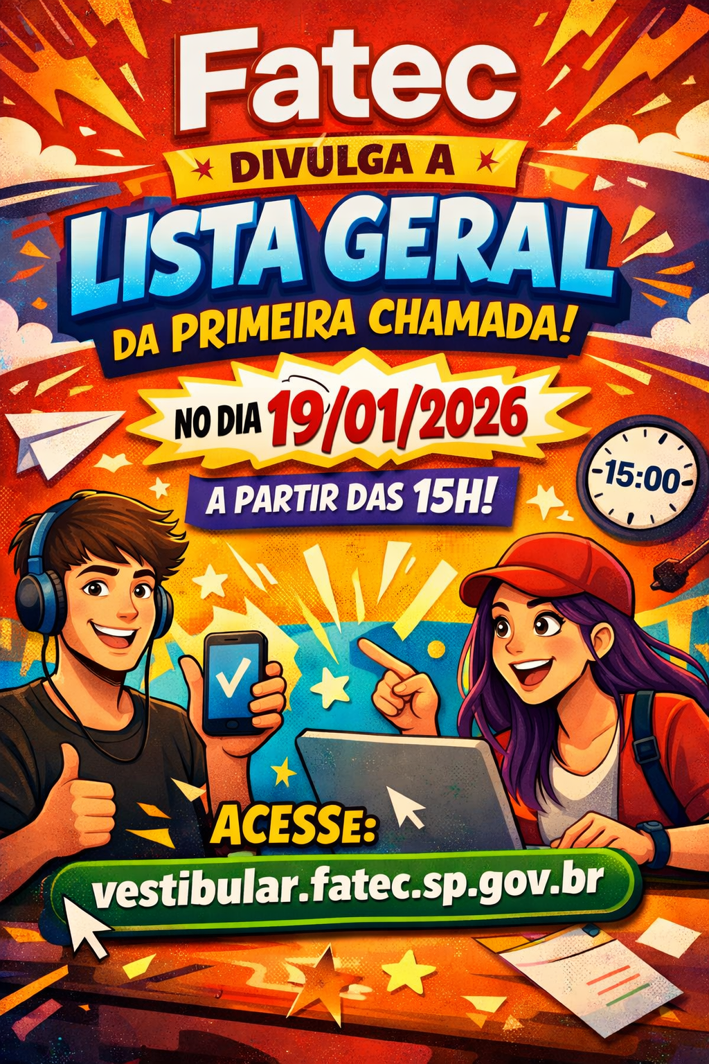 Divulgação da classificação geral